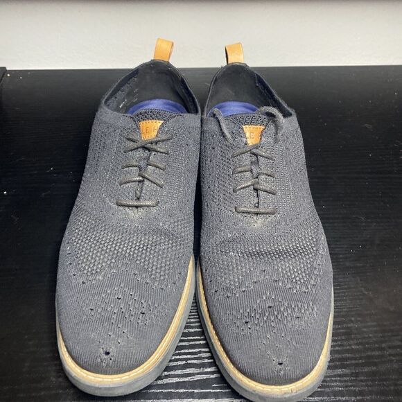 Cole Haan GrandEvolution Mens Size 10 M Oxford Stitchlite Black Knit C32152 - Picture 2 of 9
